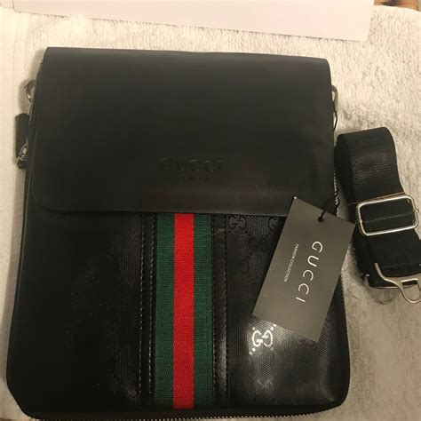 gucci black side bag men|gucci sling bag for men.